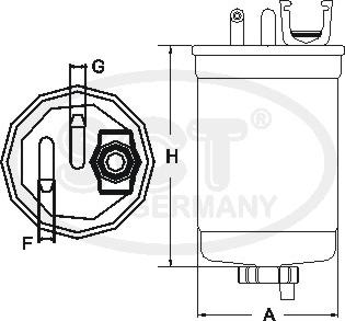 SCT-MANNOL ST 785 - Топливный фильтр unicars.by