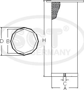 SCT-MANNOL SW 3891 - Фильтр добавочного воздуха unicars.by