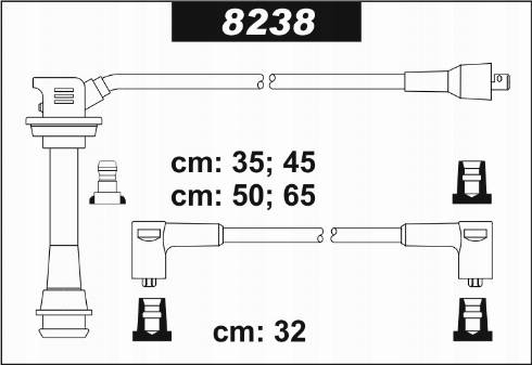 Sentech 8238 - Комплект проводов зажигания unicars.by