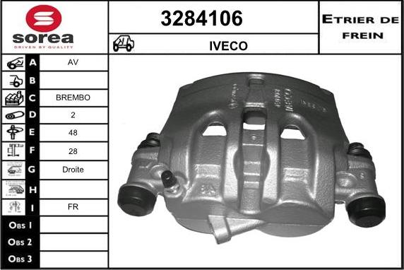 Sera 3284106 - Тормозной суппорт unicars.by