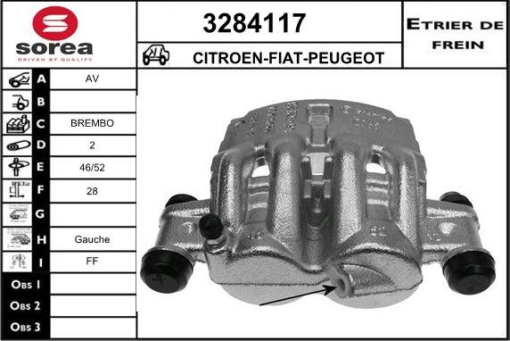 Sera 3284117 - Тормозной суппорт unicars.by