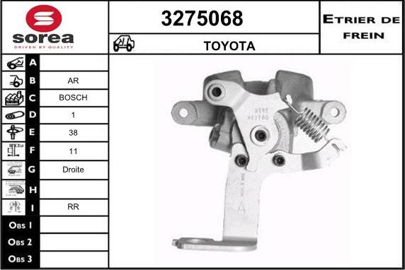 Sera 3275068 - Тормозной суппорт unicars.by