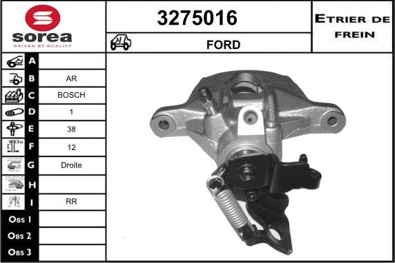 Sera 3275016 - Тормозной суппорт unicars.by