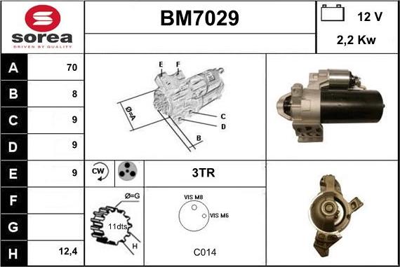 Sera BM7029 - Стартер unicars.by