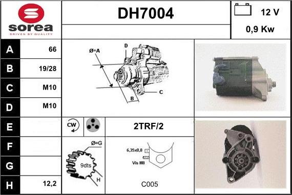 Sera DH7004 - Стартер unicars.by