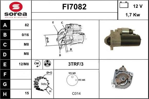 Sera FI7082 - Стартер unicars.by