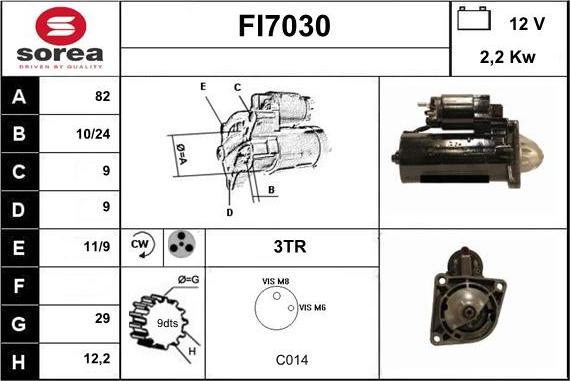 Sera FI7030 - Стартер unicars.by