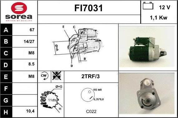 Sera FI7031 - Стартер unicars.by