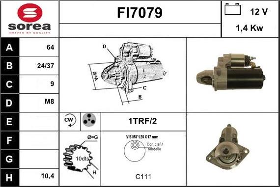 Sera FI7079 - Стартер unicars.by