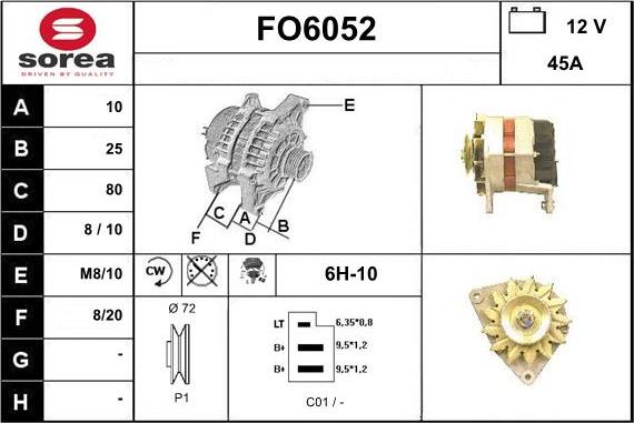 Sera FO6052 - Генератор unicars.by