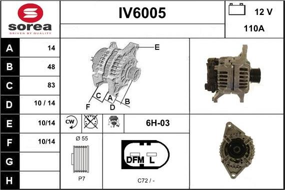 Sera IV6005 - Генератор unicars.by