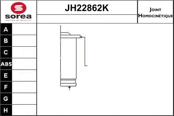 Sera JH22862K - Шарнирный комплект, ШРУС, приводной вал unicars.by