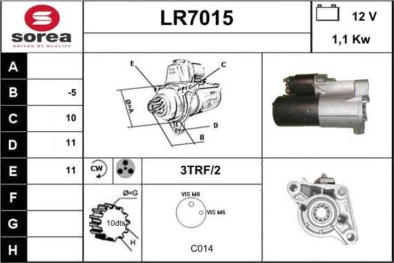 Sera LR7015 - Стартер unicars.by