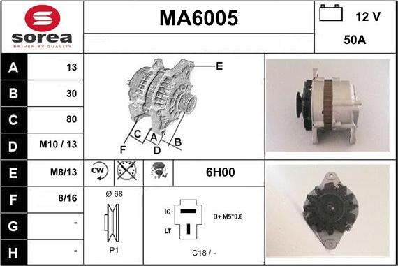 Sera MA6005 - Генератор unicars.by