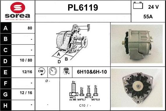 Sera PL6119 - Генератор unicars.by