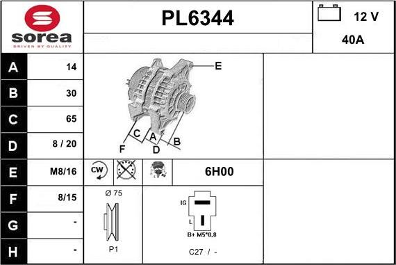 Sera PL6344 - Генератор unicars.by