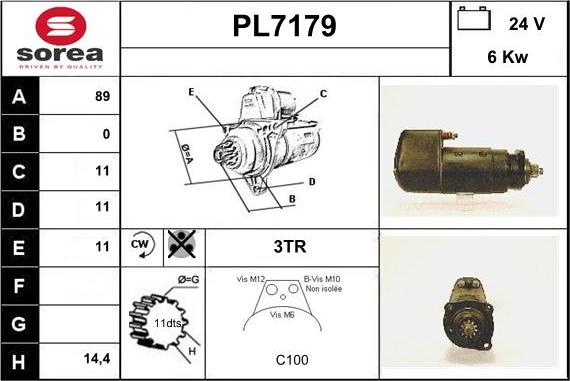 Sera PL7179 - Стартер unicars.by