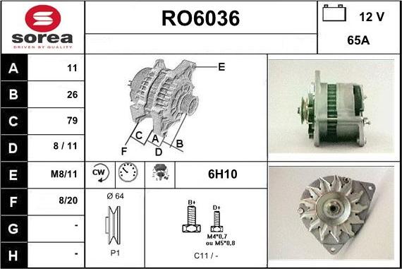 Sera RO6036 - Генератор unicars.by