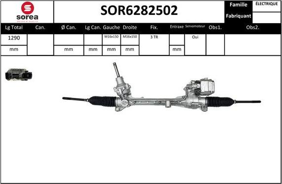 Sera SOR6282502 - Рулевой механизм, рейка unicars.by