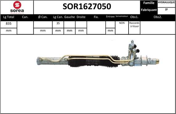 Sera SOR1627050 - Рулевой механизм, рейка unicars.by