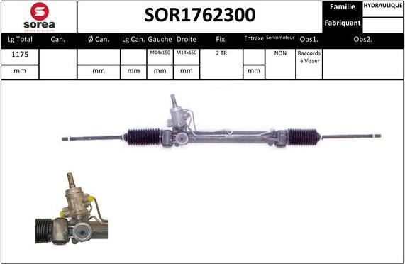 Sera SOR1762300 - Рулевой механизм, рейка unicars.by