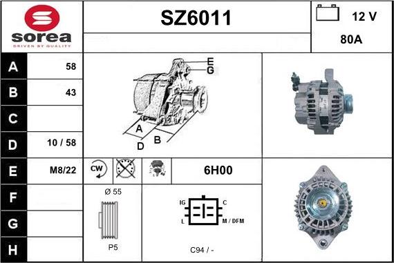 Sera SZ6011 - Генератор unicars.by