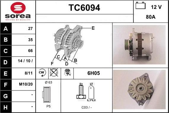 Sera TC6094 - Генератор unicars.by