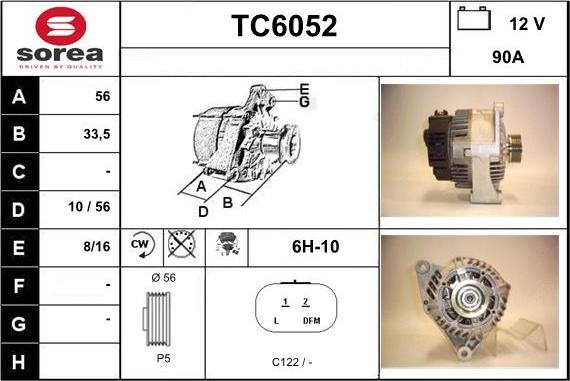 Sera TC6052 - Генератор unicars.by