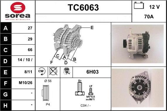 Sera TC6063 - Генератор unicars.by