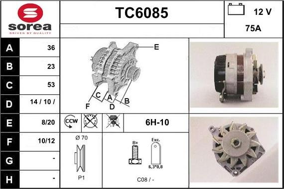 Sera TC6085 - Генератор unicars.by