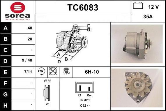 Sera TC6083 - Генератор unicars.by