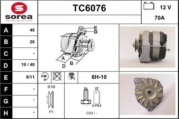 Sera TC6076 - Генератор unicars.by