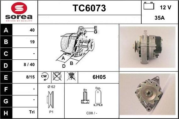 Sera TC6073 - Генератор unicars.by