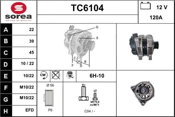 Sera TC6104 - Генератор unicars.by