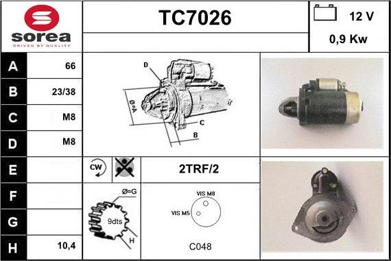 Sera TC7026 - Стартер unicars.by