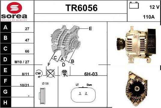 Sera TR6056 - Генератор unicars.by