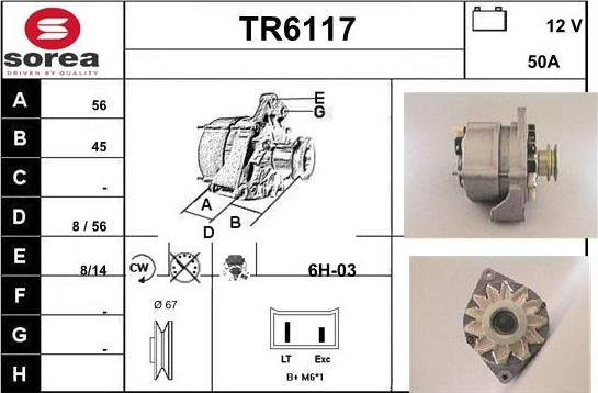 Sera TR6117 - Генератор unicars.by