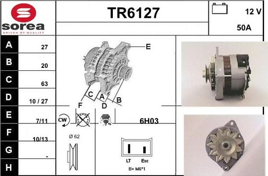 Sera TR6127 - Генератор unicars.by