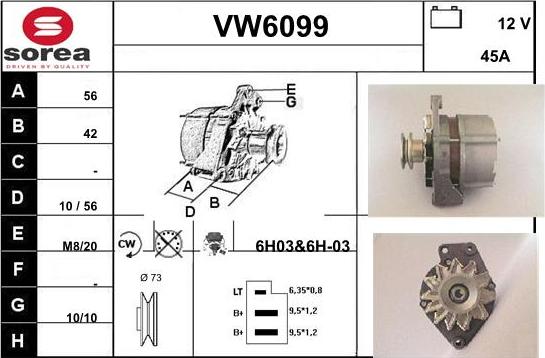 Sera VW6099 - Генератор unicars.by