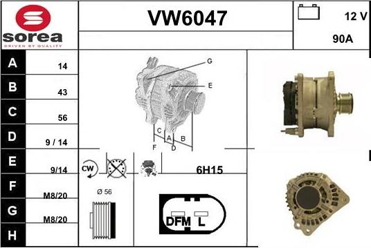 Sera VW6047 - Генератор unicars.by