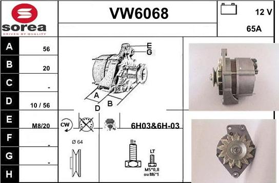 Sera VW6068 - Генератор unicars.by