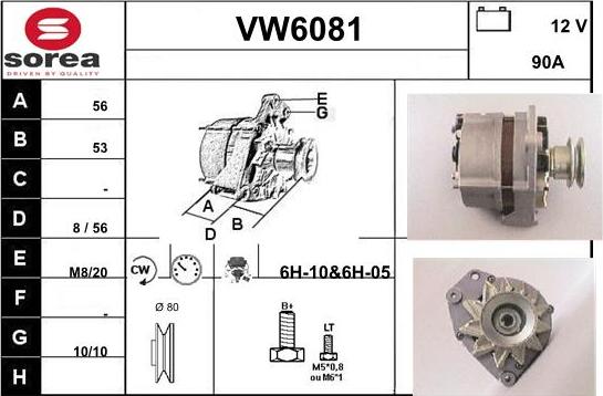 Sera VW6081 - Генератор unicars.by