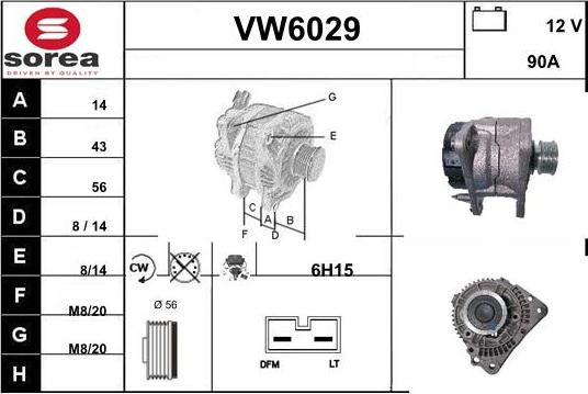 Sera VW6029 - Генератор unicars.by