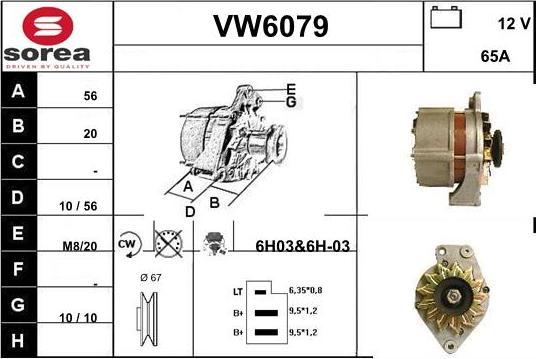 Sera VW6079 - Генератор unicars.by