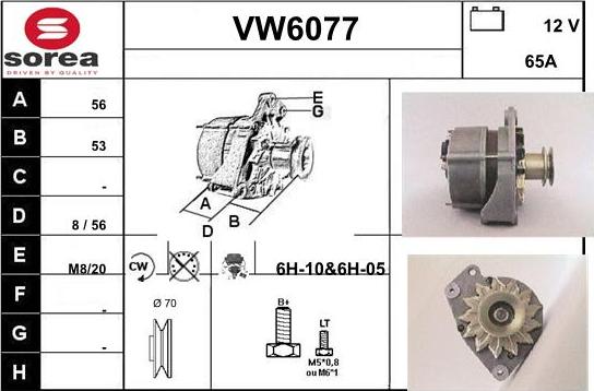 Sera VW6077 - Генератор unicars.by