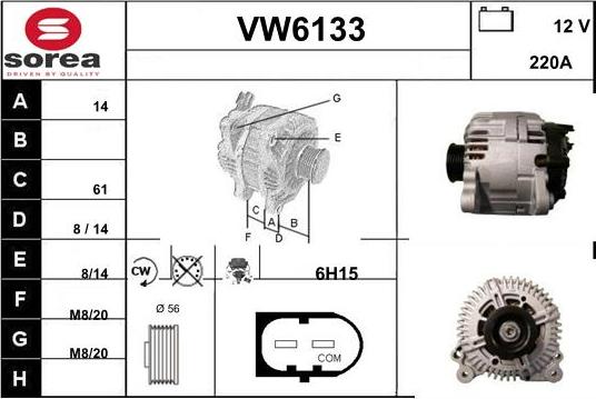 Sera VW6133 - Генератор unicars.by