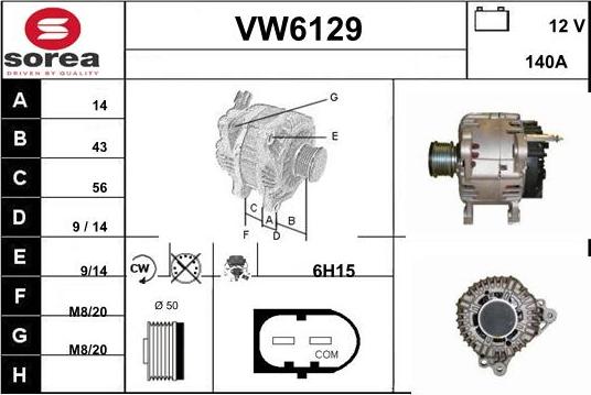 Sera VW6129 - Генератор unicars.by