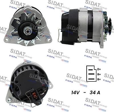 Sidat A12LU0300A2 - Генератор unicars.by