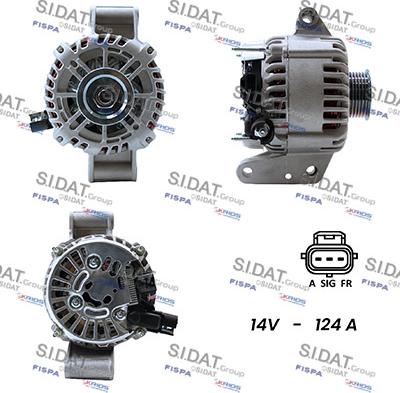 Sidat A12VS0088A2 - Генератор unicars.by