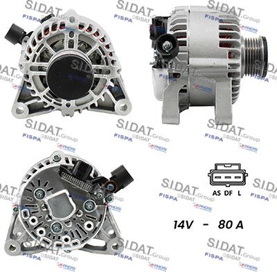 Sidat A12VS0021A2 - Генератор unicars.by